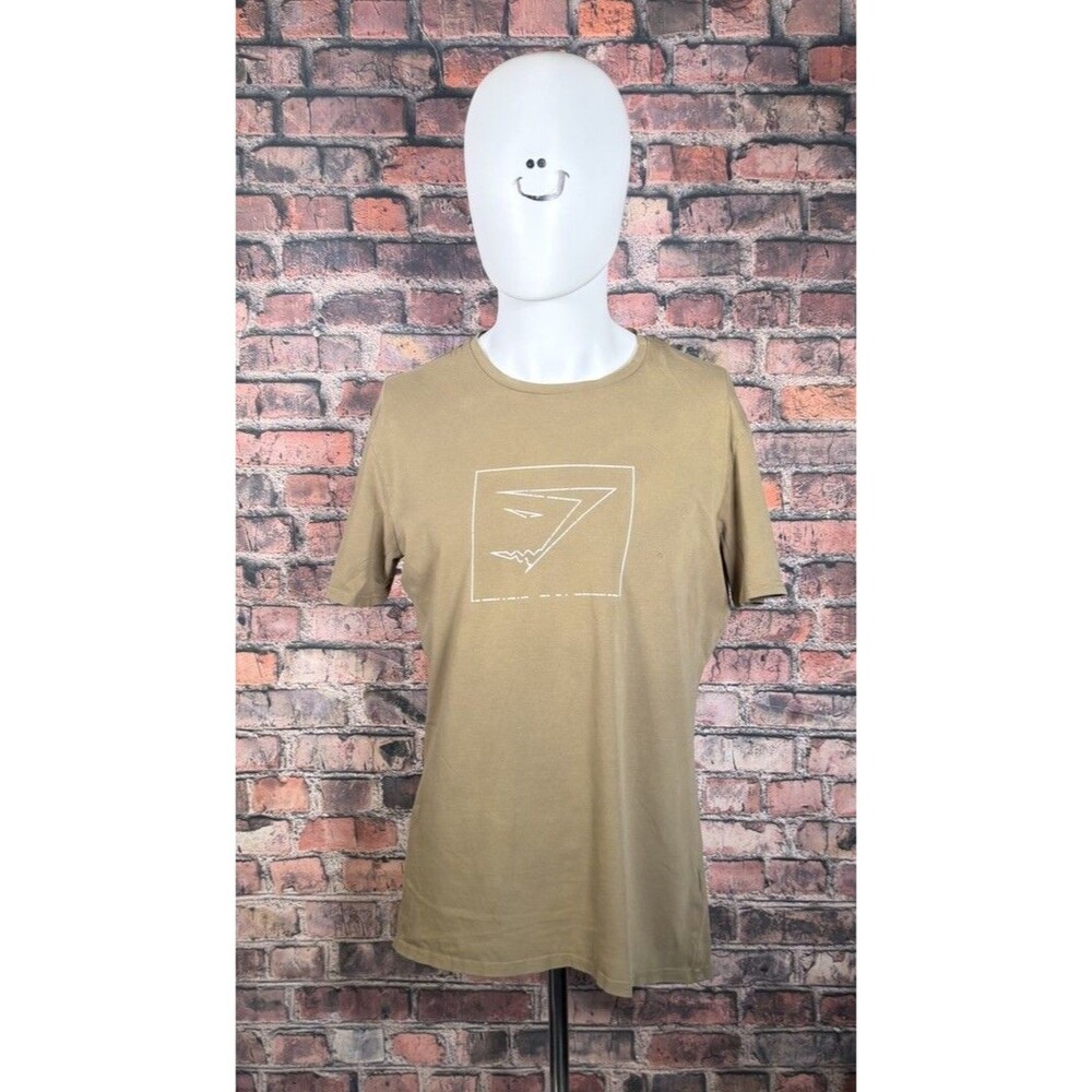 L Brown Gym Shark T-shirt